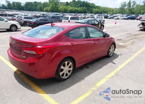 2012 Hyundai Elantra Limited (Ulsan Plant) из США, поврежденный, VIN KMHDH4AE7CU345000